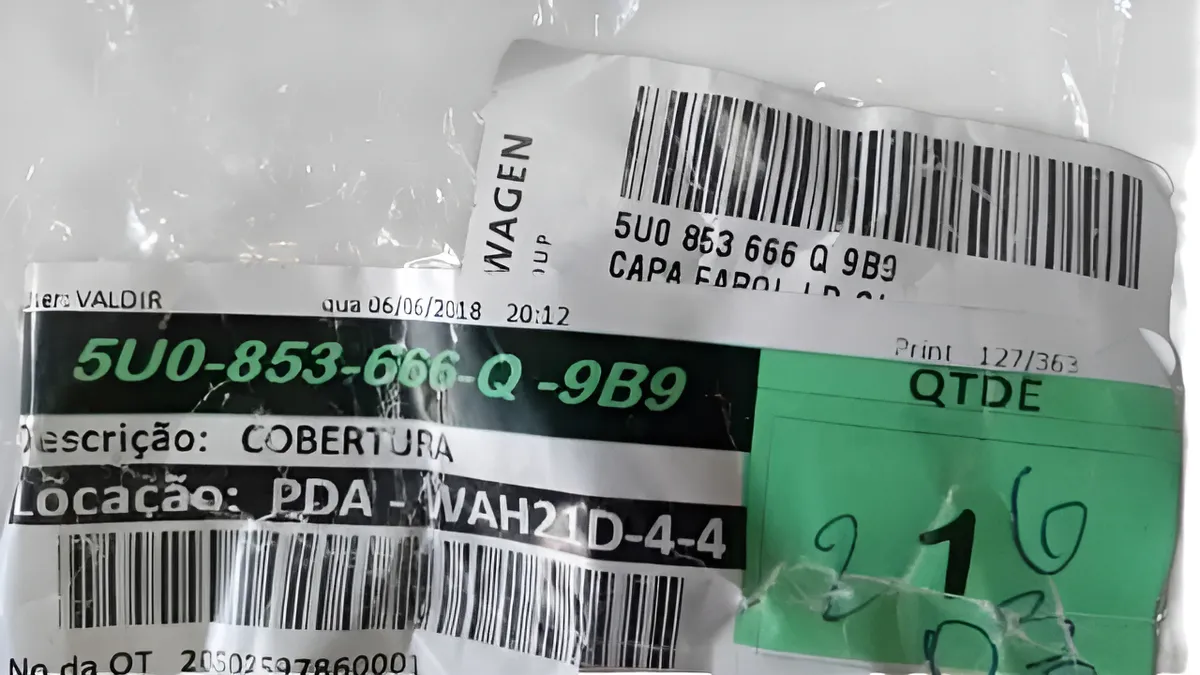Grade Moldura Milha Direita Gol Saveiro Voyage G7 5u0853666q Preto Direito - Imagem 3