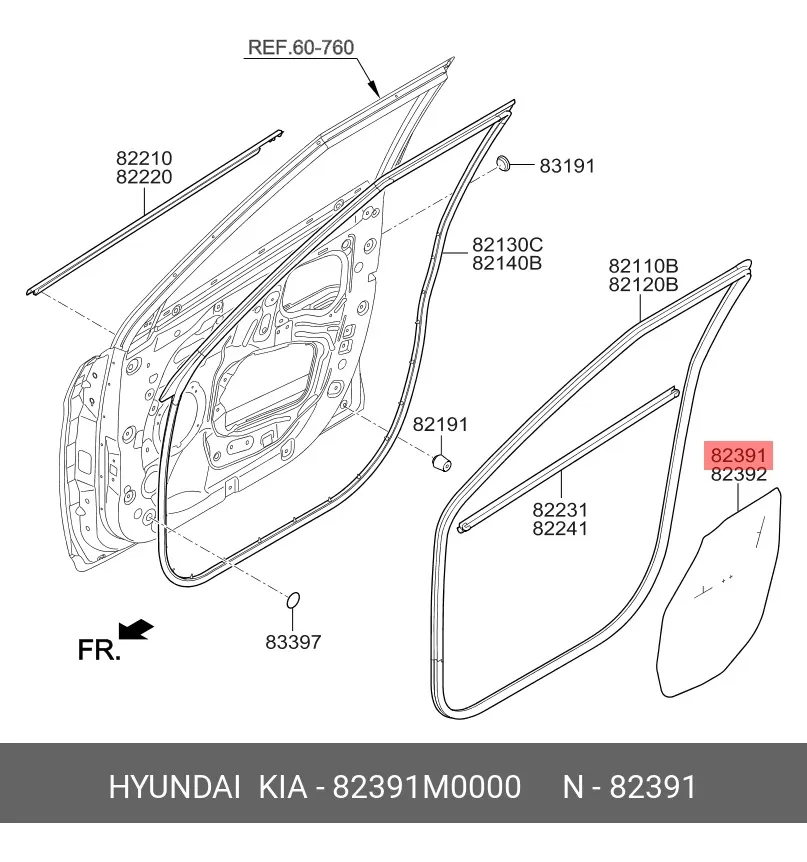 Membrana De Vedação Da Porta Dianteira Lado Esquerdo Dianteira Esquerdo Branco - Imagem 5