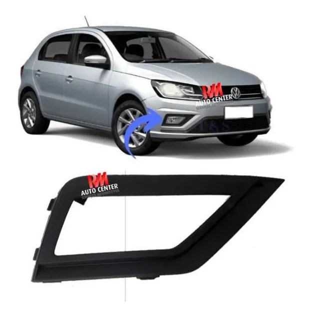 Grade Moldura Milha Direita Gol Saveiro Voyage G7 5u0853666q Preto Direito - Imagem 7